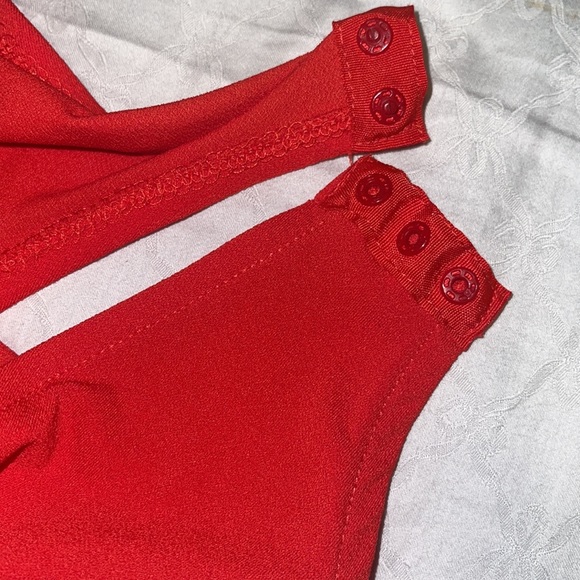 Zara Deep V Draped Front Bodysuit Blouse Top Size S - Picture 10 of 10